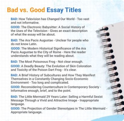 how to come up with an essay title