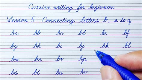 how to write b in cursive: exploring the art of connecting letters